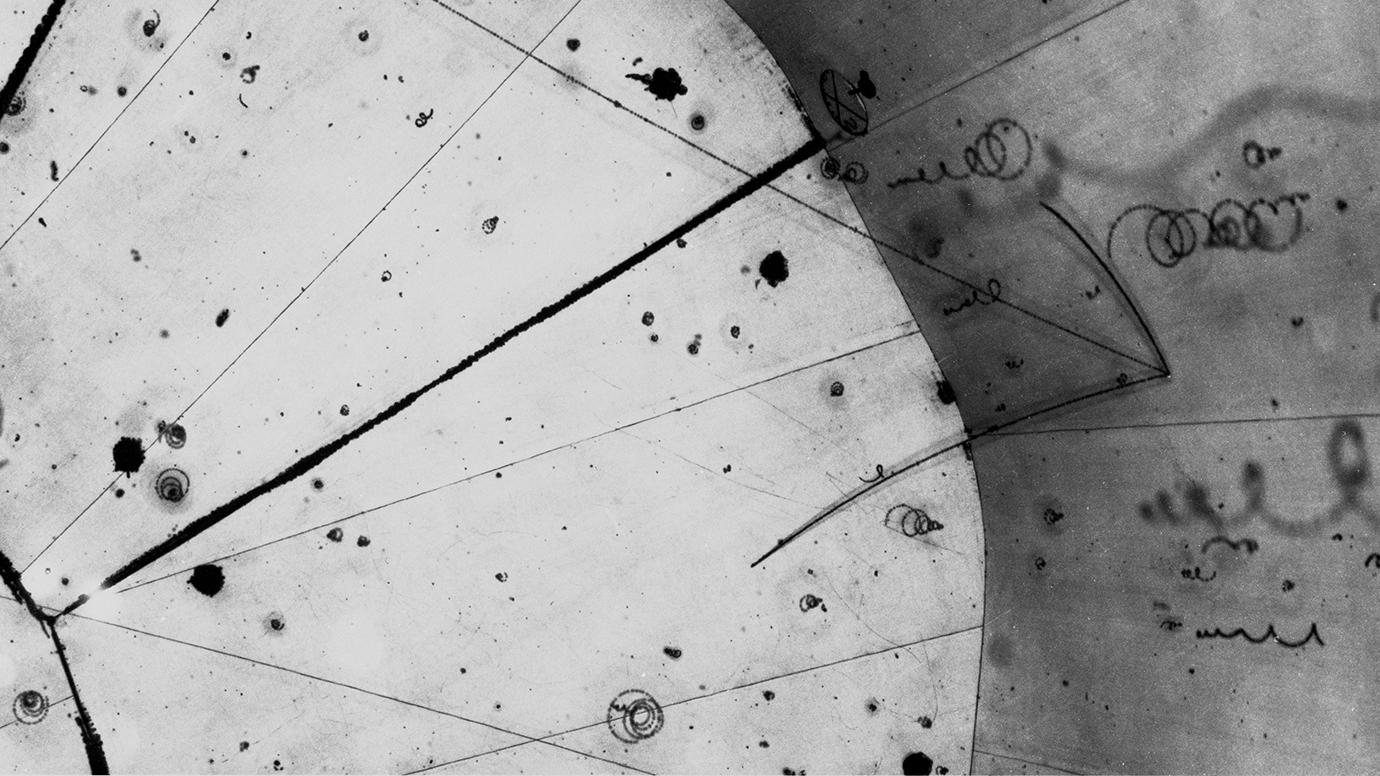 A neutrino interaction recorded in a bubble chamber
